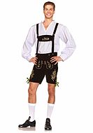 Oktoberfest, top and shorts costume, lacing, suspenders, velvet